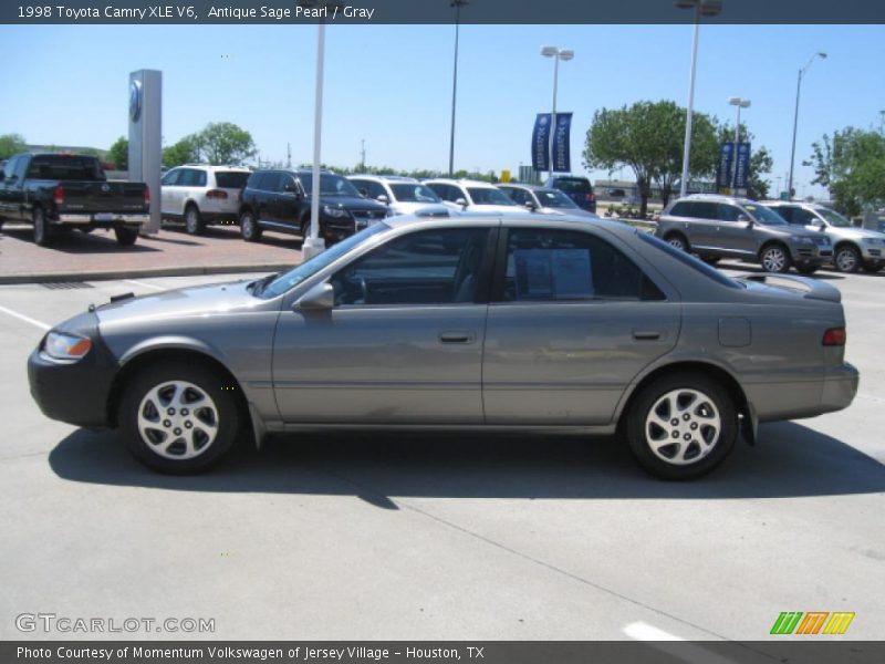 Antique Sage Pearl / Gray 1998 Toyota Camry XLE V6