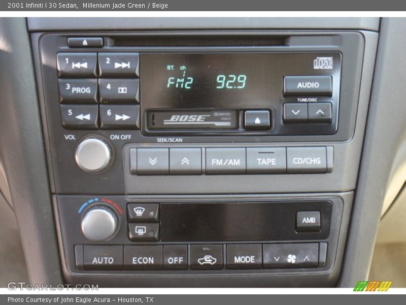 Controls of 2001 I 30 Sedan