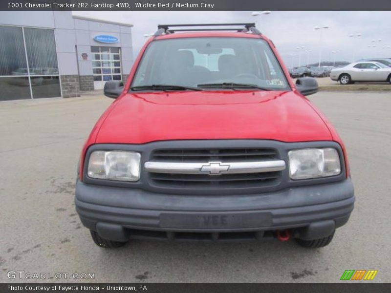 Wildfire Red / Medium Gray 2001 Chevrolet Tracker ZR2 Hardtop 4WD