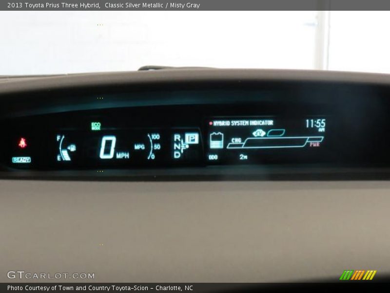 Classic Silver Metallic / Misty Gray 2013 Toyota Prius Three Hybrid