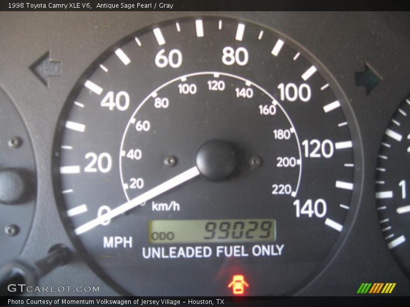 Antique Sage Pearl / Gray 1998 Toyota Camry XLE V6
