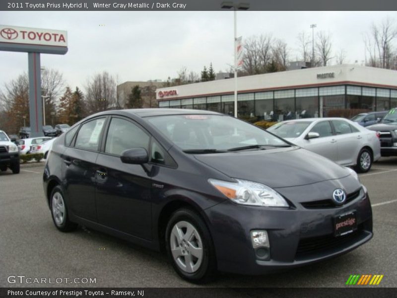 Winter Gray Metallic / Dark Gray 2011 Toyota Prius Hybrid II