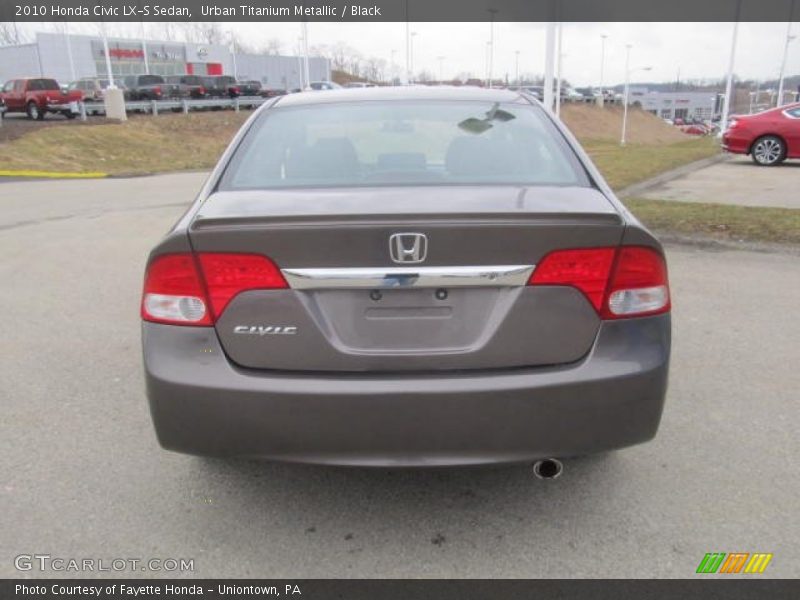 Urban Titanium Metallic / Black 2010 Honda Civic LX-S Sedan
