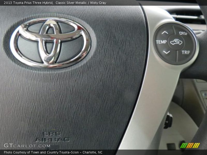 Classic Silver Metallic / Misty Gray 2013 Toyota Prius Three Hybrid