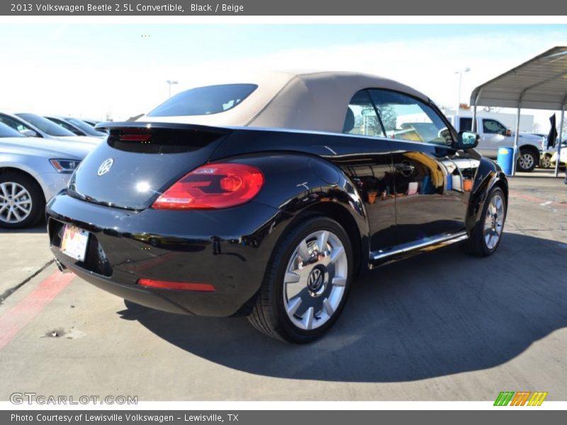 Black / Beige 2013 Volkswagen Beetle 2.5L Convertible