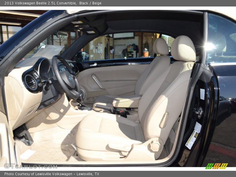 Black / Beige 2013 Volkswagen Beetle 2.5L Convertible