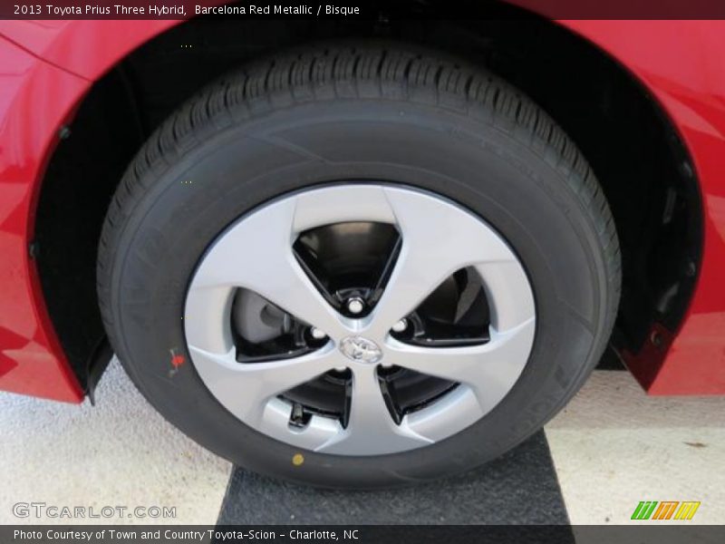 Barcelona Red Metallic / Bisque 2013 Toyota Prius Three Hybrid