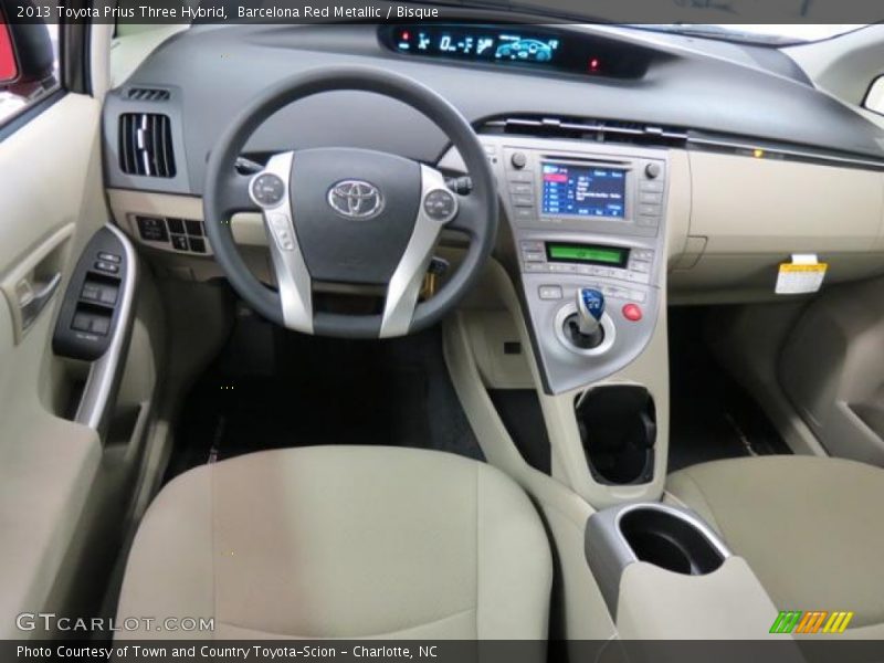 Barcelona Red Metallic / Bisque 2013 Toyota Prius Three Hybrid