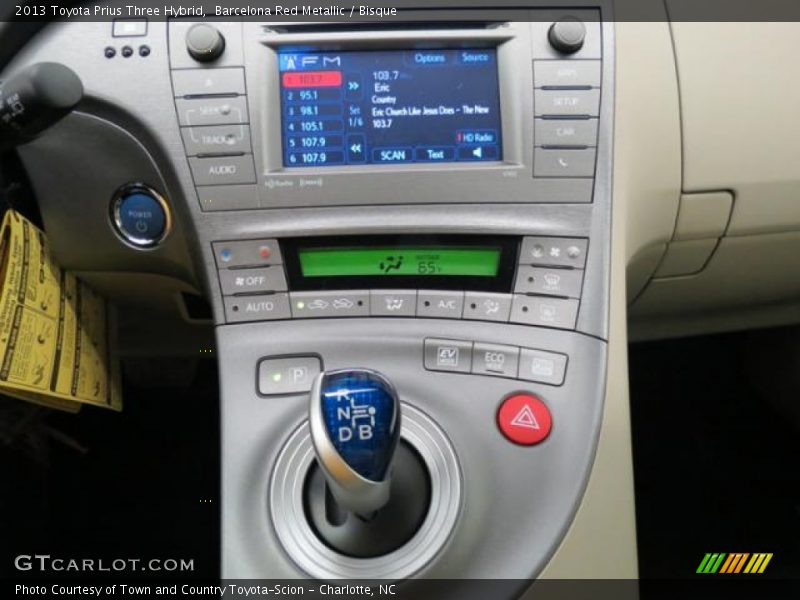 Barcelona Red Metallic / Bisque 2013 Toyota Prius Three Hybrid