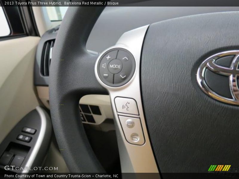 Barcelona Red Metallic / Bisque 2013 Toyota Prius Three Hybrid