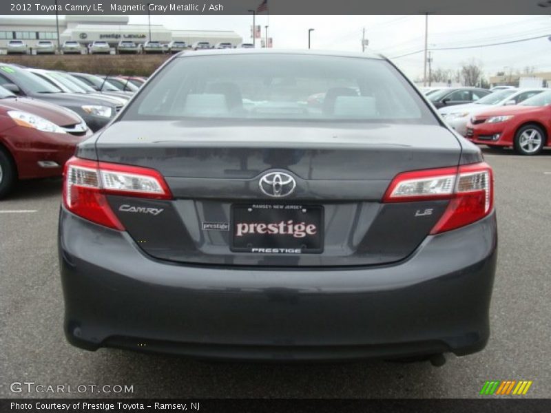 Magnetic Gray Metallic / Ash 2012 Toyota Camry LE