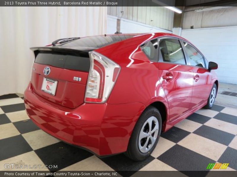 Barcelona Red Metallic / Bisque 2013 Toyota Prius Three Hybrid