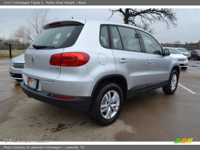 Reflex Silver Metallic / Black 2013 Volkswagen Tiguan S