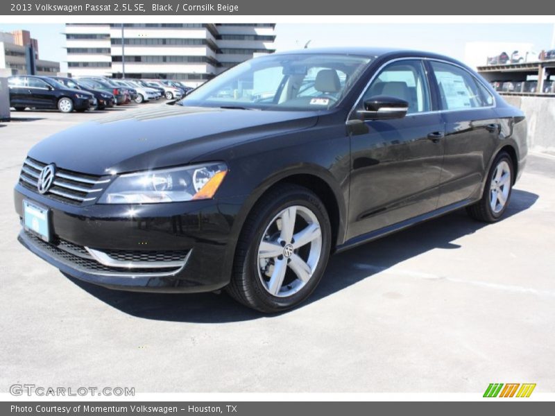 Black / Cornsilk Beige 2013 Volkswagen Passat 2.5L SE