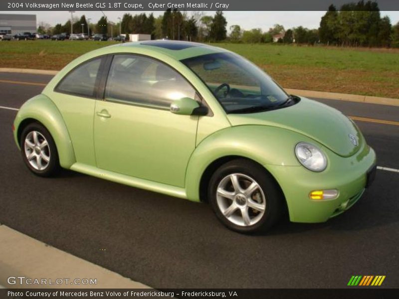 Cyber Green Metallic / Gray 2004 Volkswagen New Beetle GLS 1.8T Coupe