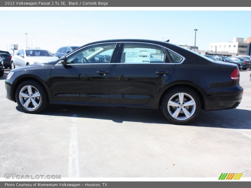 Black / Cornsilk Beige 2013 Volkswagen Passat 2.5L SE