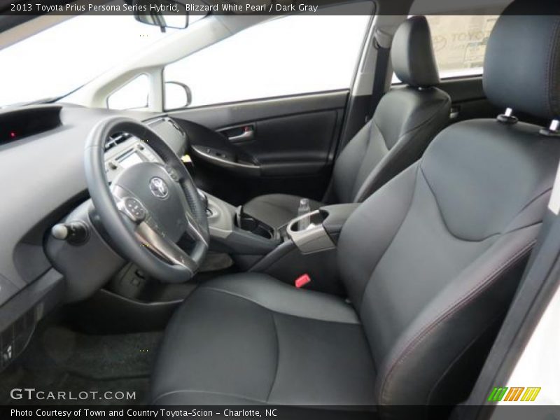 Front Seat of 2013 Prius Persona Series Hybrid