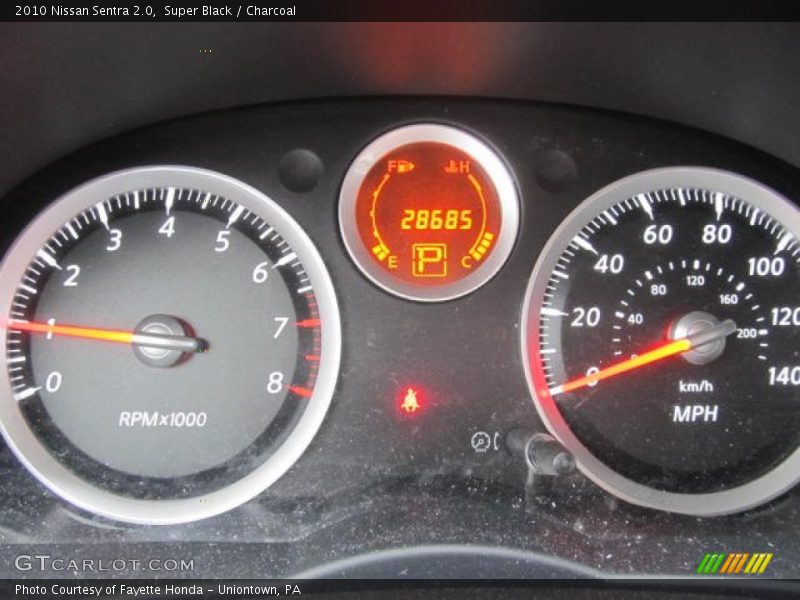 Super Black / Charcoal 2010 Nissan Sentra 2.0