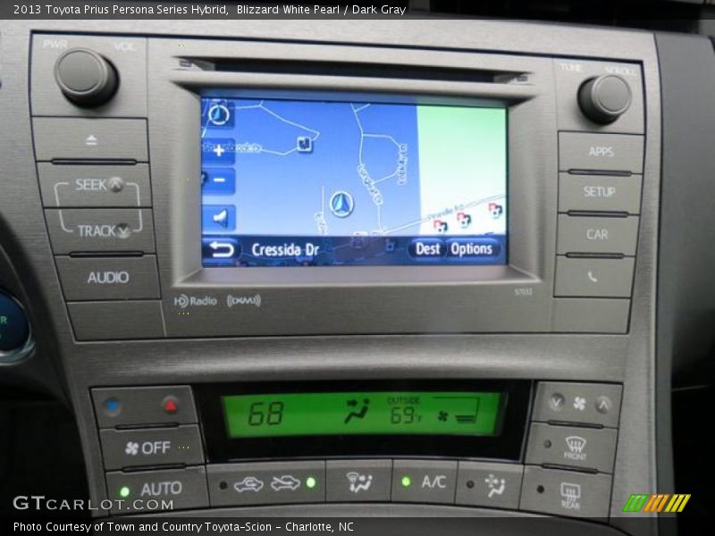 Navigation of 2013 Prius Persona Series Hybrid
