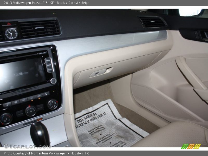 Black / Cornsilk Beige 2013 Volkswagen Passat 2.5L SE