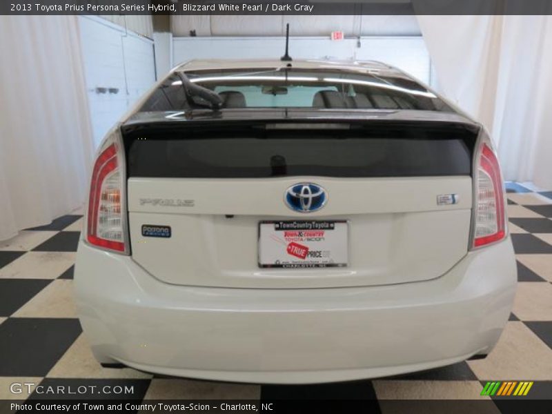 Blizzard White Pearl / Dark Gray 2013 Toyota Prius Persona Series Hybrid