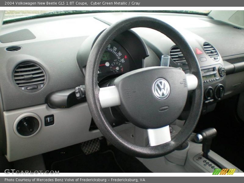 Cyber Green Metallic / Gray 2004 Volkswagen New Beetle GLS 1.8T Coupe