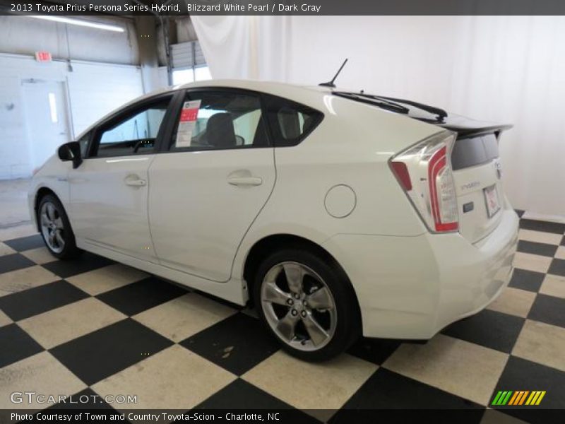 Blizzard White Pearl / Dark Gray 2013 Toyota Prius Persona Series Hybrid