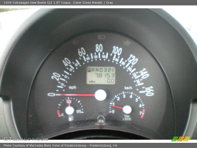 Cyber Green Metallic / Gray 2004 Volkswagen New Beetle GLS 1.8T Coupe