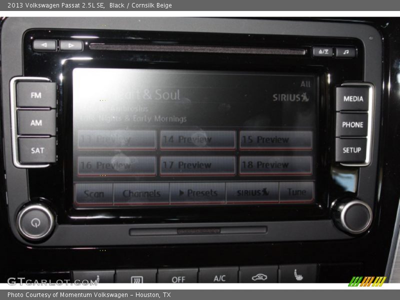 Black / Cornsilk Beige 2013 Volkswagen Passat 2.5L SE