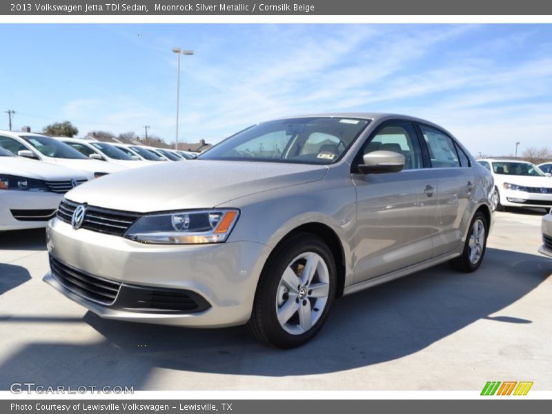 Moonrock Silver Metallic / Cornsilk Beige 2013 Volkswagen Jetta TDI Sedan