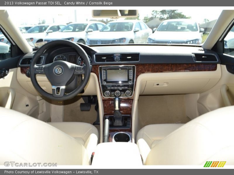 Candy White / Cornsilk Beige 2013 Volkswagen Passat TDI SEL