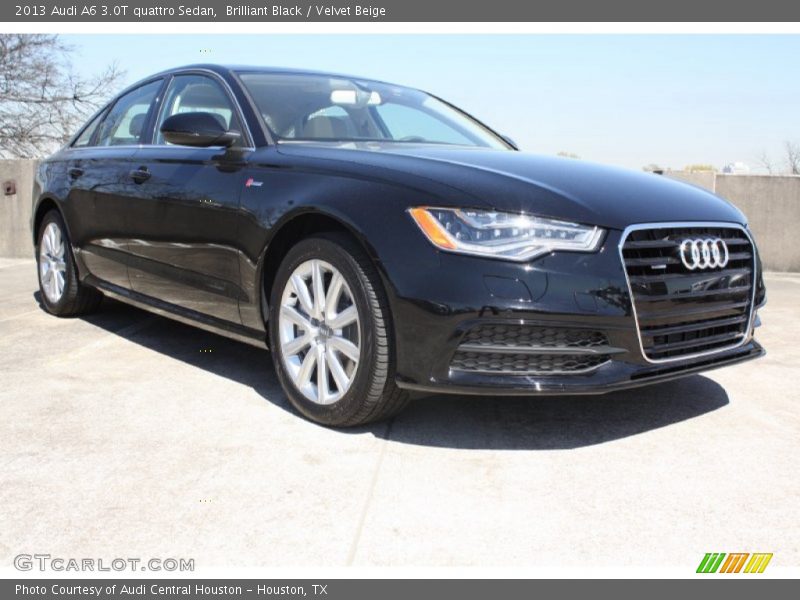 Brilliant Black / Velvet Beige 2013 Audi A6 3.0T quattro Sedan