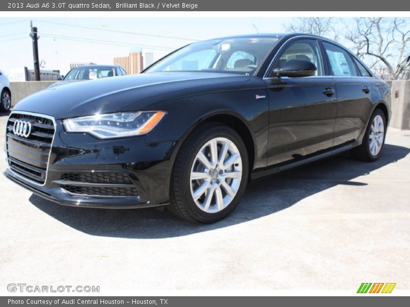 Brilliant Black / Velvet Beige 2013 Audi A6 3.0T quattro Sedan