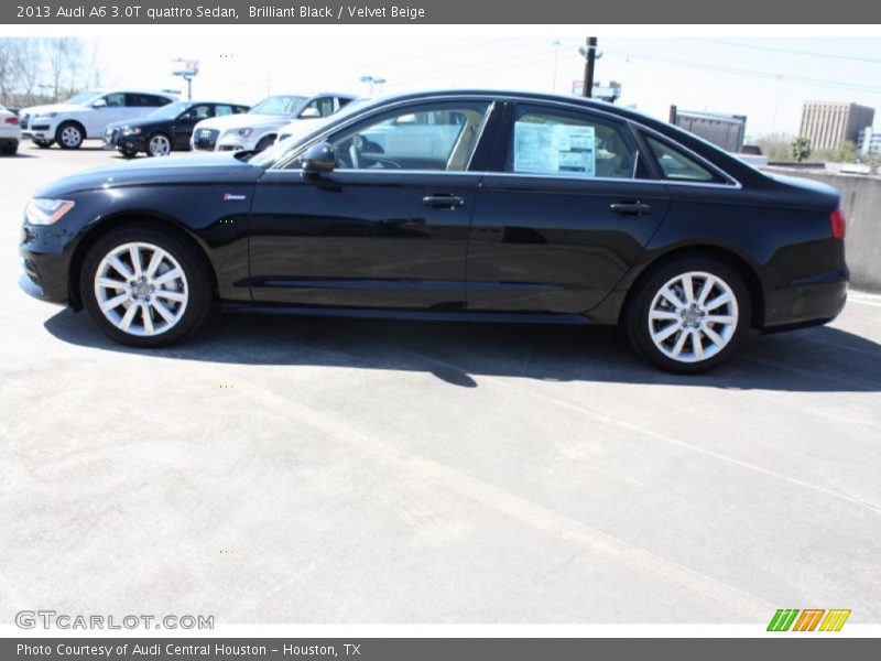 Brilliant Black / Velvet Beige 2013 Audi A6 3.0T quattro Sedan
