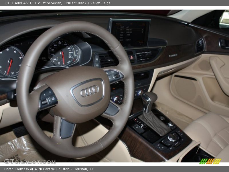 Brilliant Black / Velvet Beige 2013 Audi A6 3.0T quattro Sedan