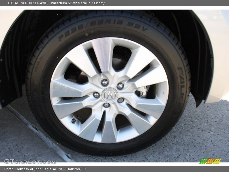 Palladium Silver Metallic / Ebony 2010 Acura RDX SH-AWD