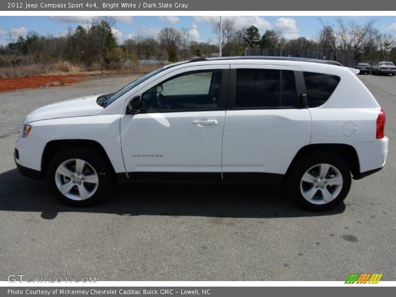 Bright White / Dark Slate Gray 2012 Jeep Compass Sport 4x4