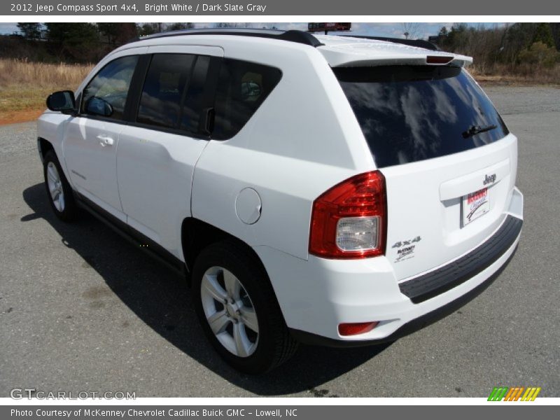 Bright White / Dark Slate Gray 2012 Jeep Compass Sport 4x4