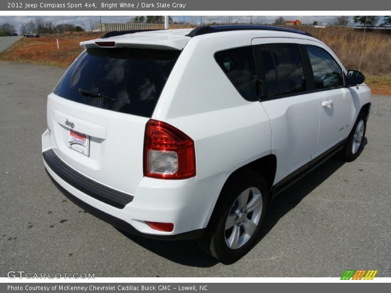 Bright White / Dark Slate Gray 2012 Jeep Compass Sport 4x4