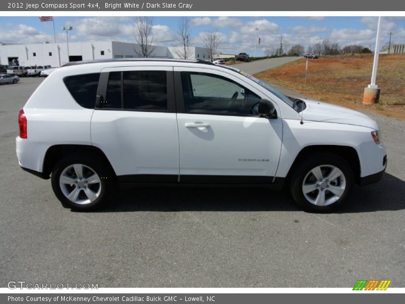 Bright White / Dark Slate Gray 2012 Jeep Compass Sport 4x4