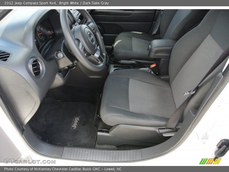 Bright White / Dark Slate Gray 2012 Jeep Compass Sport 4x4