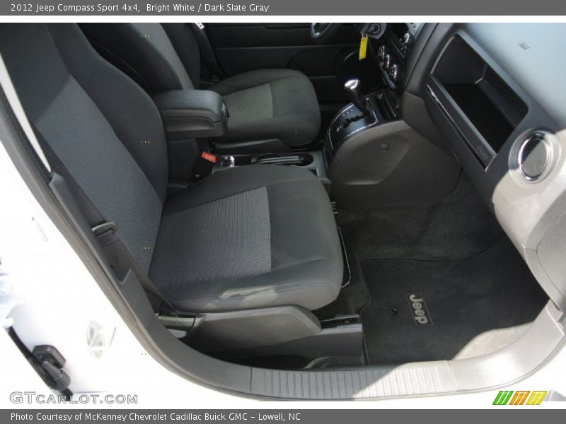 Bright White / Dark Slate Gray 2012 Jeep Compass Sport 4x4