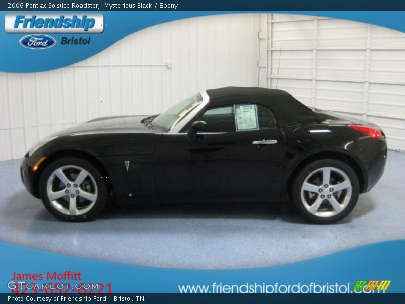 Mysterious Black / Ebony 2006 Pontiac Solstice Roadster