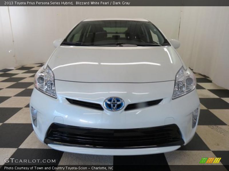 Blizzard White Pearl / Dark Gray 2013 Toyota Prius Persona Series Hybrid