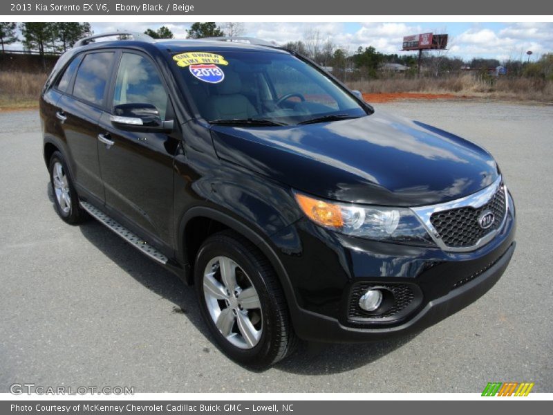 Ebony Black / Beige 2013 Kia Sorento EX V6