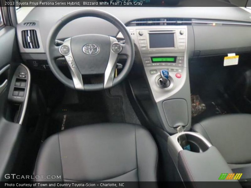 Blizzard White Pearl / Dark Gray 2013 Toyota Prius Persona Series Hybrid