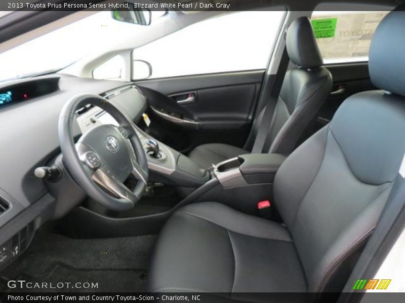 Blizzard White Pearl / Dark Gray 2013 Toyota Prius Persona Series Hybrid