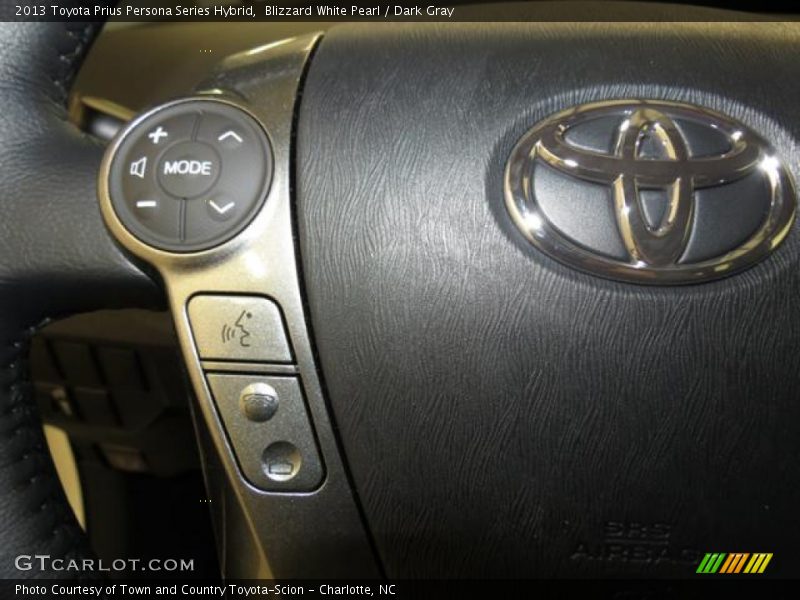 Blizzard White Pearl / Dark Gray 2013 Toyota Prius Persona Series Hybrid