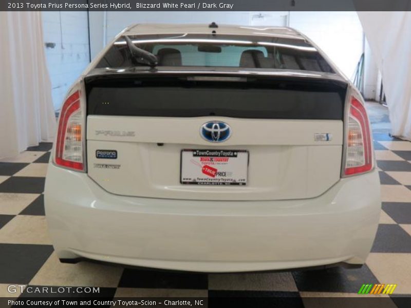 Blizzard White Pearl / Dark Gray 2013 Toyota Prius Persona Series Hybrid
