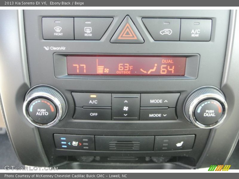 Controls of 2013 Sorento EX V6